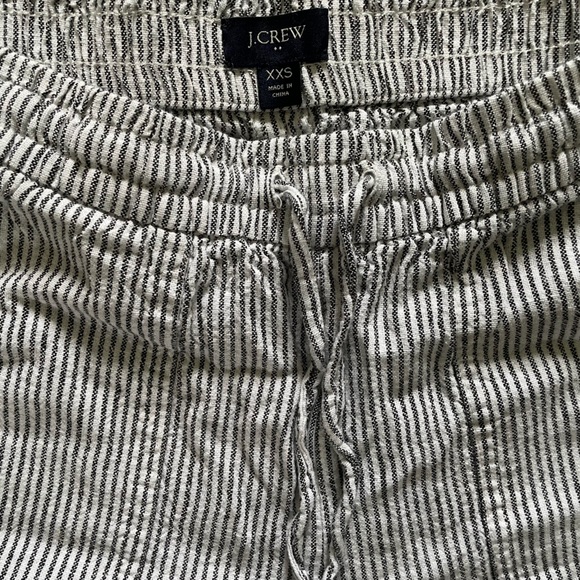 J. Crew High Waist Blue and White Shorts - Picture 4 of 4